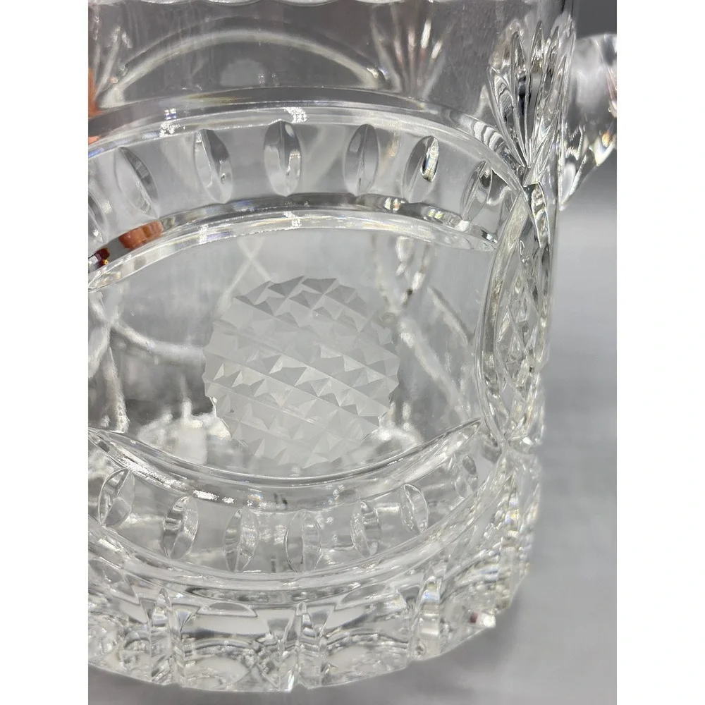 Crystal Golf Hospitality Pineapple Ice Bucket with Handles‎ Lead Glass